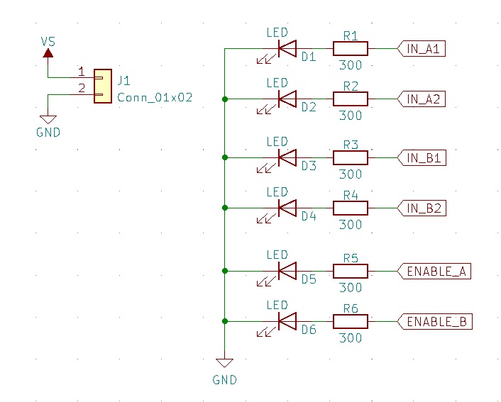 KiCADの回路図に電源入力端子の追加した画像